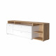 Тумба под ТВ 10.92 Бэль (Дуб крафт золотой/ Белый премиум, Дуб крафт золотой/ Белый премиум)