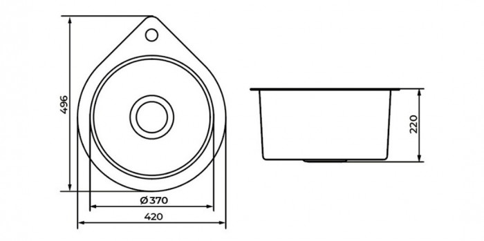 Мойка для кухни PR 4249 Sole