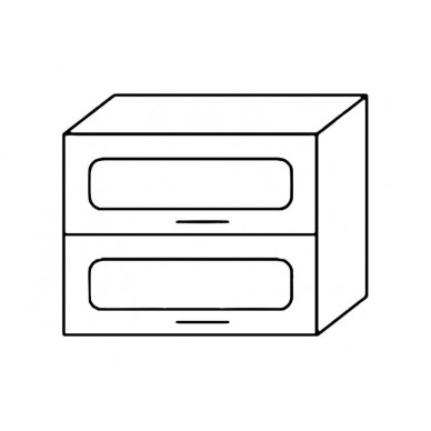 Шкаф верхний 800 горизонтальный Агава