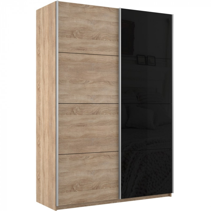 Шкаф купе Прайм 2-х дв. со стеклом 1600 Е1