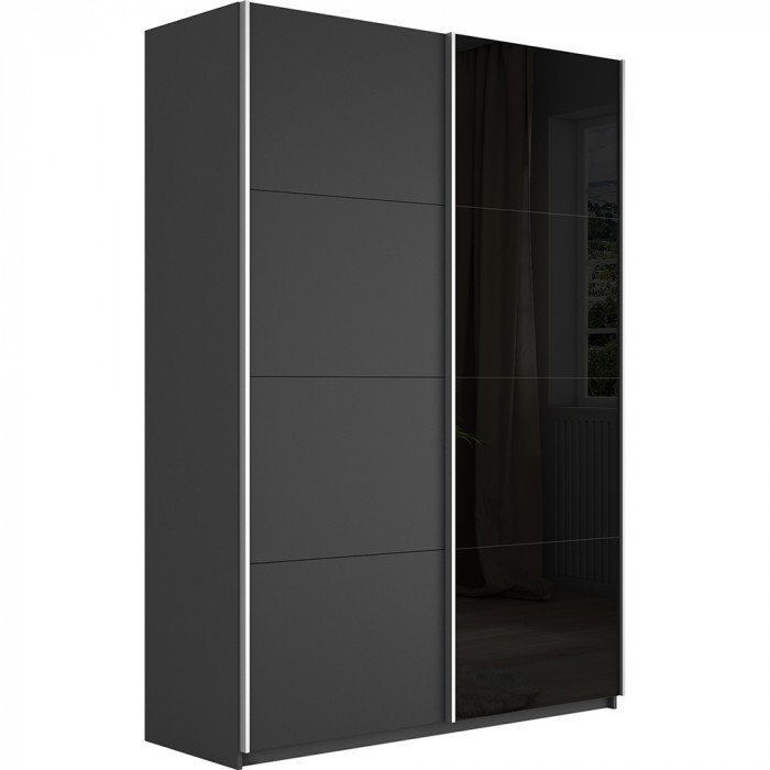 Шкаф купе Прайм 2-х дв. со стеклом 1600 Е1