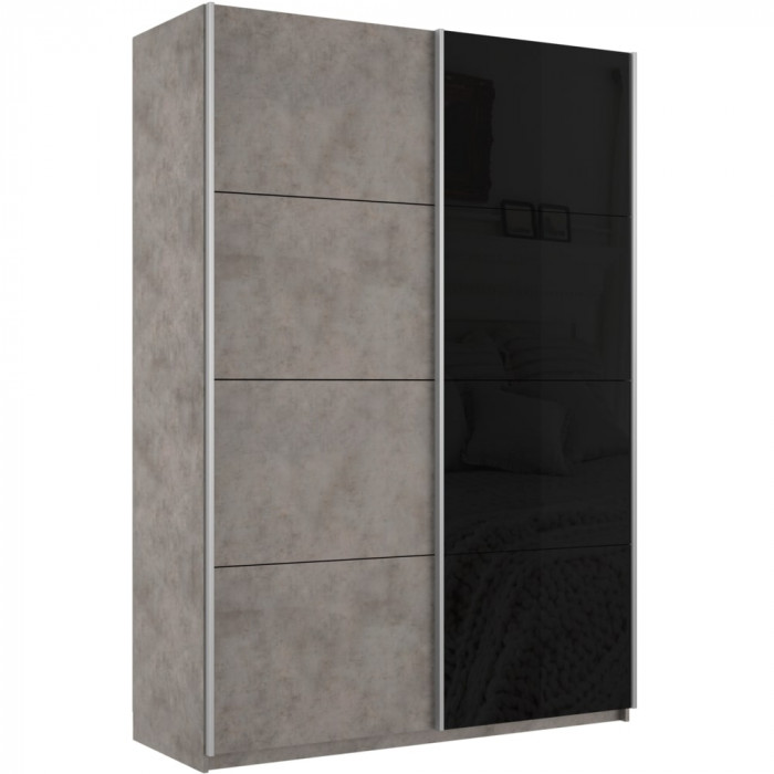 Шкаф купе Прайм 2-х дв. со стеклом 1600 Е1