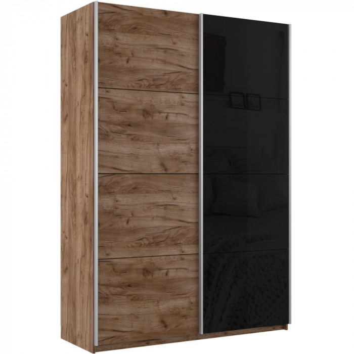 Шкаф купе Прайм 2-х дв. со стеклом 1600 Е1