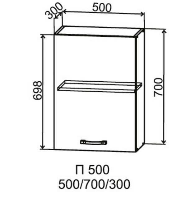 Шкаф верхний 500/700 Марсель Гола