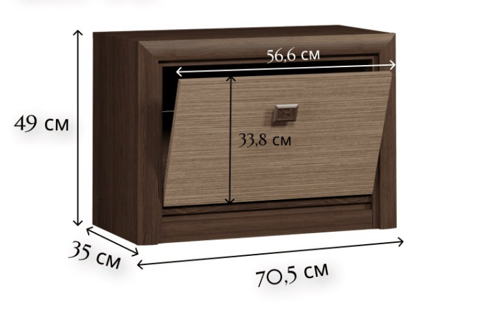 Тумба прикроватная Коен KOM 1S/58