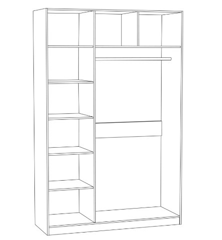 Шкаф комбинированный Ливерпуль 08 45