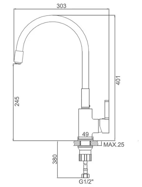 Смеситель Accoona А9890