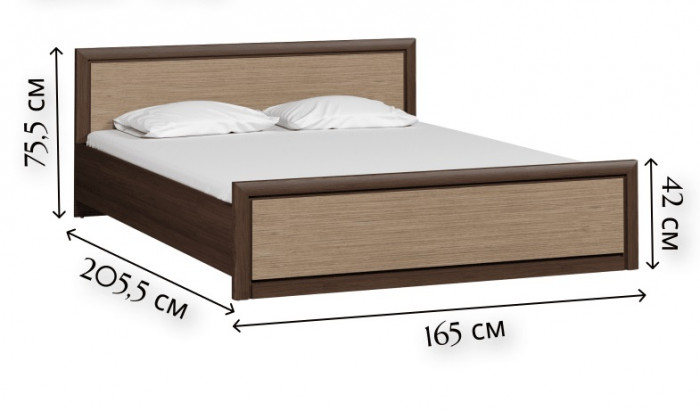 Кровать без ортопедического основания Коен LOZ 160