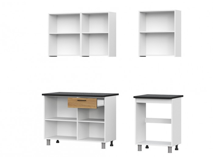 Кухонный гарнитур Лаванда 1,7 (со столешницей вариант №2)