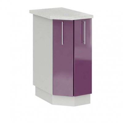 Шкаф нижний 400 торцевой угловой Олива