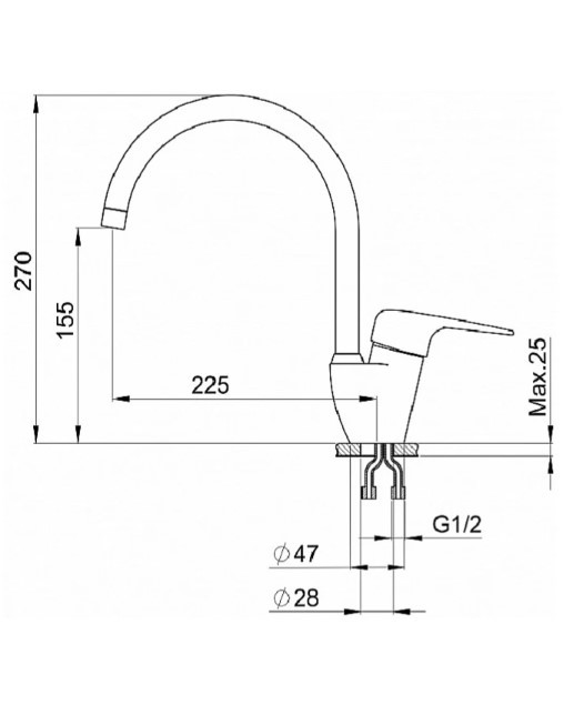 Смеситель Granula GR-1024