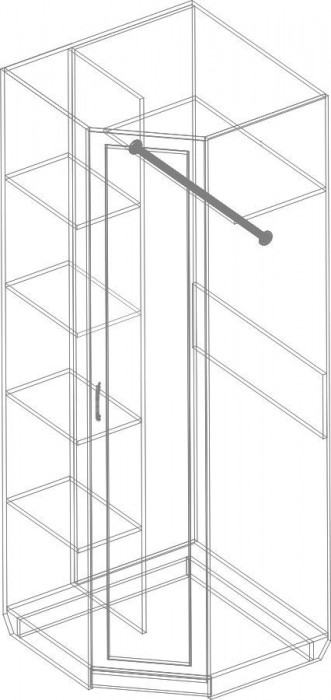 Шкаф угловой СФ-02 Филадельфия