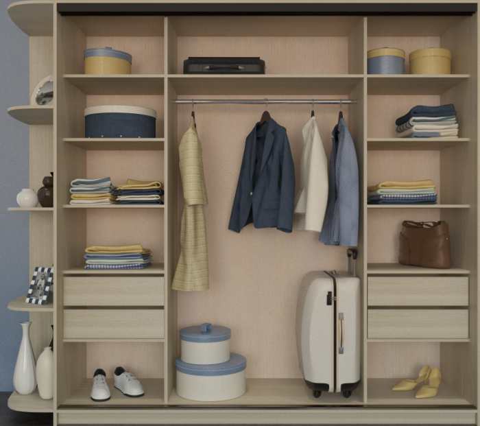 Шкаф купе Юлия 2400 с угловым элементом 300