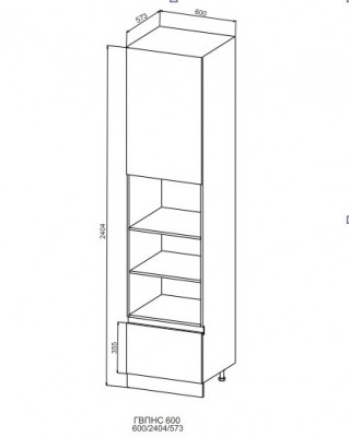 Пенал 600 высокий Марсель Гола