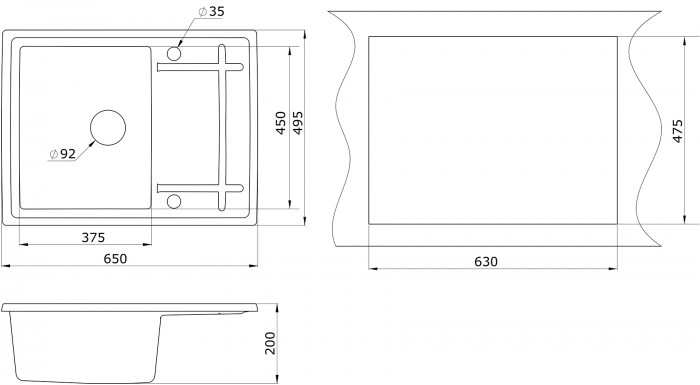 Мойка для кухни Granula GR-6501