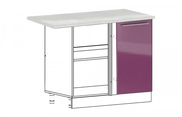 Шкаф нижний 1000 угловой Олива