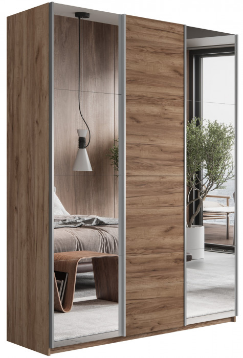 Шкаф купе Прайм 3-х дв. с 2 зеркалами 1800 Е1