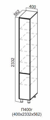 Пенал глухой 400/2332 Квадро СВ