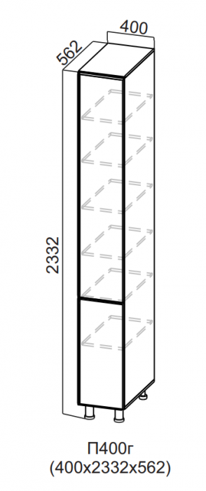 Пенал глухой 400/2332 Квадро СВ