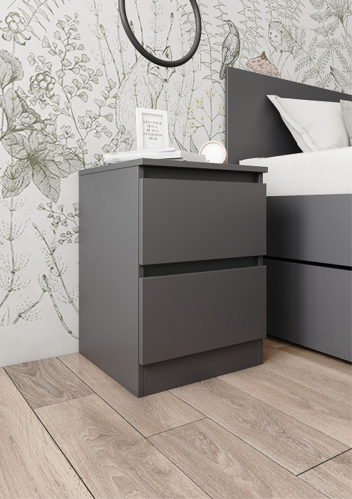 Тумба прикроватная 2 ящика Мори