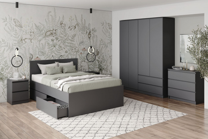 Тумба прикроватная 2 ящика Мори