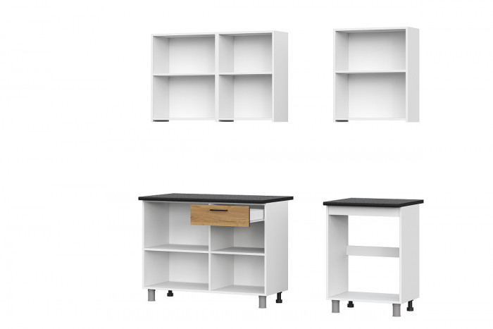 Кухонный гарнитур Лаванда 1,7 (без столешницы)