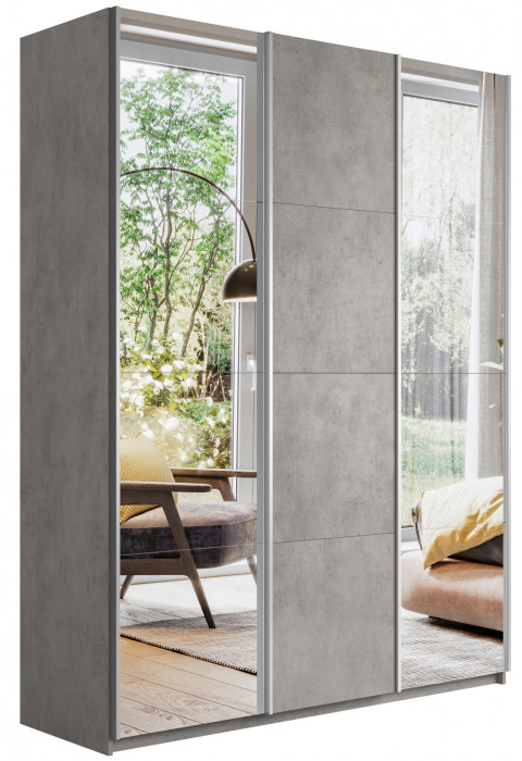 Шкаф купе Прайм 3-х дв. с 2 зеркалами 2100 Е1