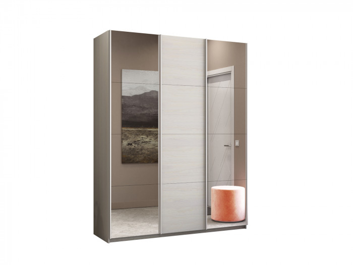 Шкаф купе Прайм 3-х дв. с 2 зеркалами 2100 Е1