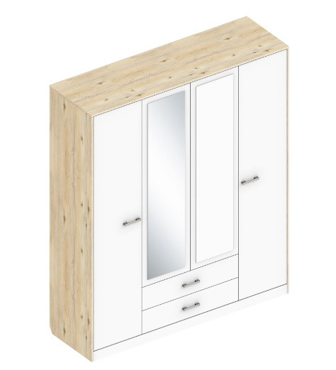 Шкаф 4-х створчатый Милана  Велес