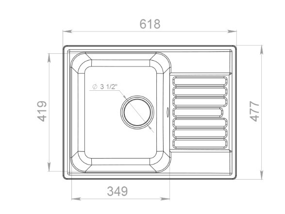 Мойка для кухни GranFest-Quarz Z-13