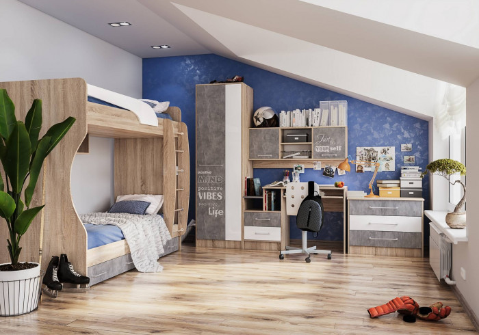 Угловой шкаф завершение Колибри