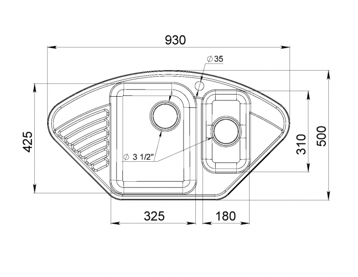 Мойка для кухни GranFest-Quarz Z-14
