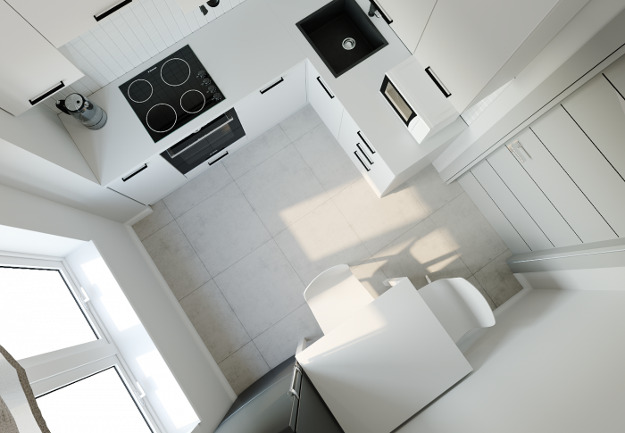 Кухонный гарнитур угловой Роза-2200х1600 (стол. 26 мм)