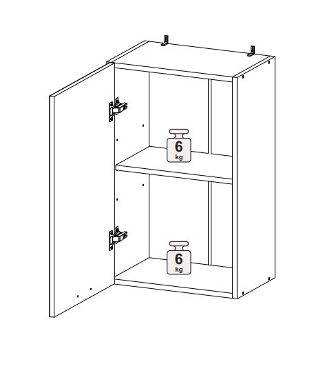 Шкаф верхний 400 Олива металлик