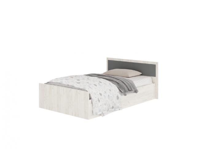 Кровать 1200 LIGHT крафт белый Фиеста