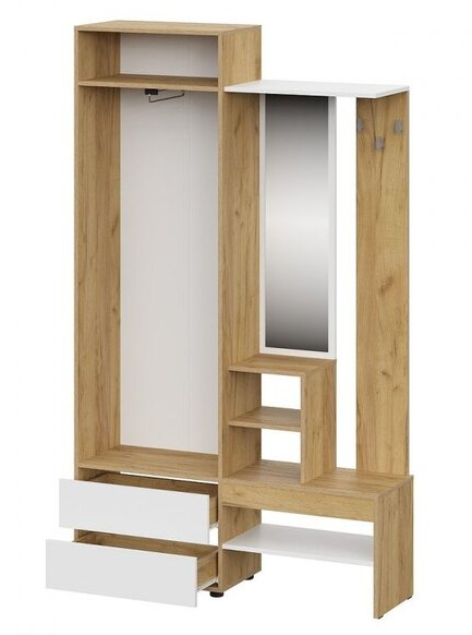 Вешалка с зеркалом Абрау