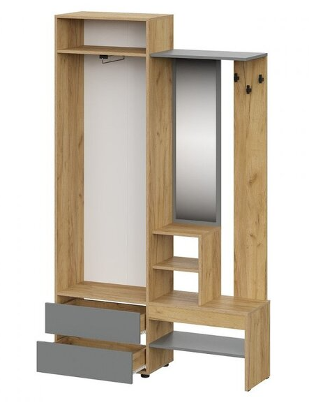 Вешалка с зеркалом Абрау