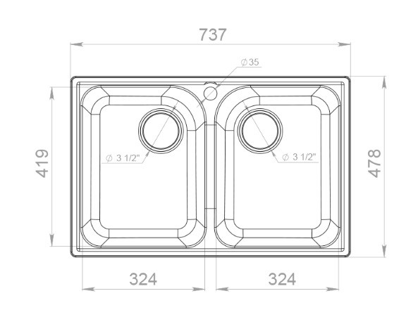 Мойка для кухни GranFest-Quarz Z-15