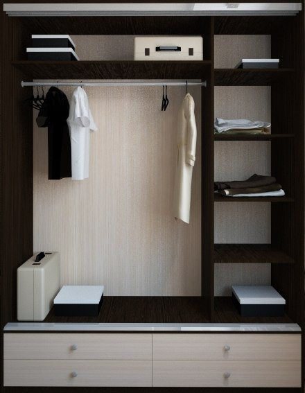 Шкаф купе Ольга 1700 с зеркалом