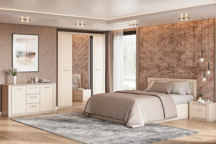 Комод 3 ящика со створками Калипсо