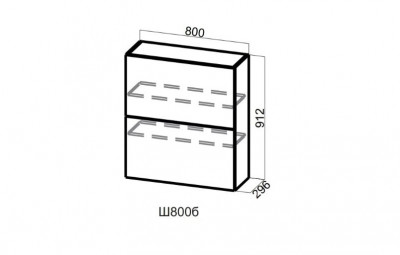 Шкаф навесной 800/912 Top-Stay Вектор СВ