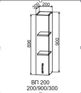 Шкаф верхний 200/900 Марсель Гола