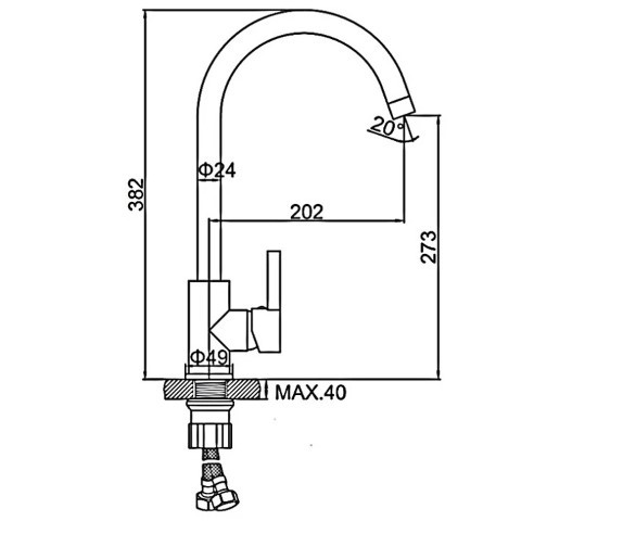 Смеситель L4299 LEDEME