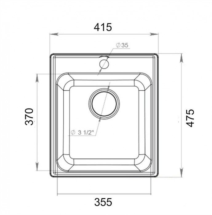Мойка для кухни GranFest-Quarz Z-17