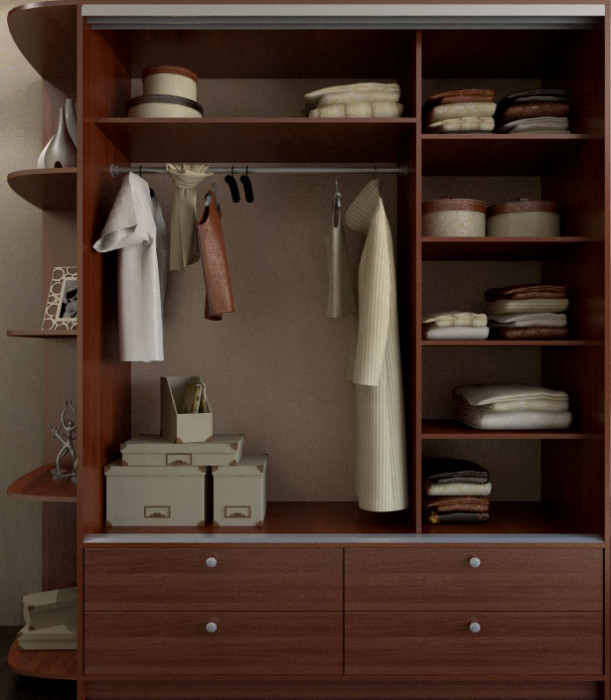 Шкаф купе Ольга 1700 с зеркалами и угловым элементом 300