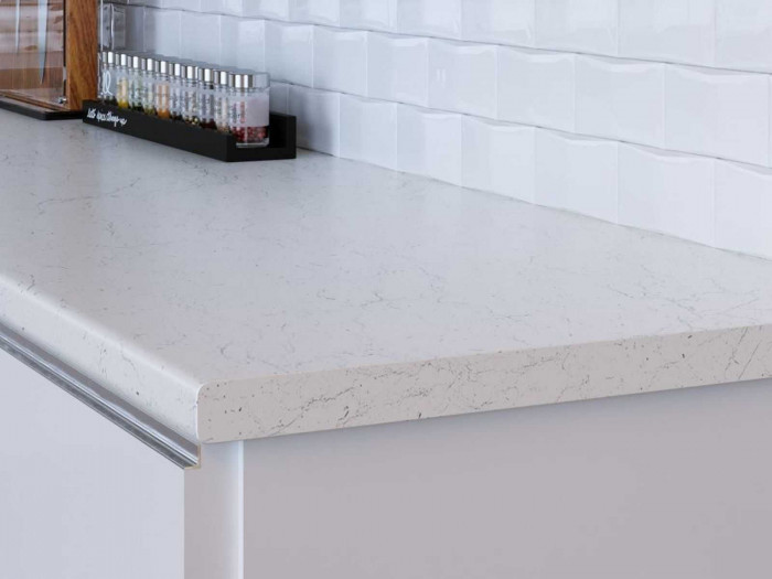 Столешница матовая 26 мм Мрамор марквина белый Санвут