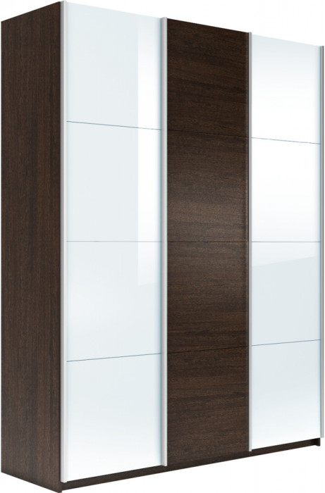 Шкаф купе Прайм 3-х дв. с 2 стеклами 1800 Е1