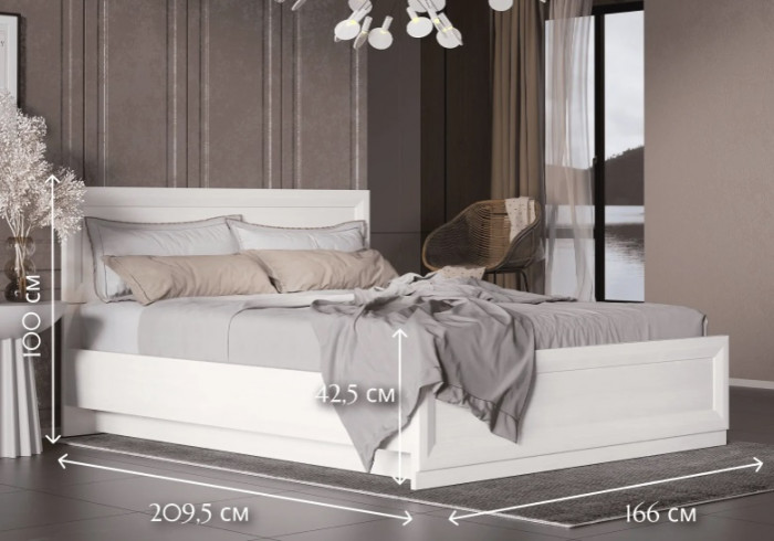 Кровать B136-LOZ160Х200 с основанием Malta (Мальта)