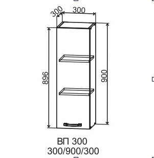 Шкаф верхний 300/900 Марсель Гола 