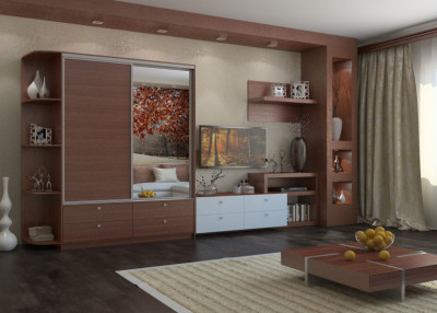 Шкаф купе Ольга 1500 с угловым элементом 300